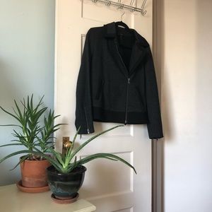 J. Crew Stretch wool motorcycle jacket